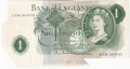Bank Of England 1 Pound Notes Portrait 1 Pound, K33R